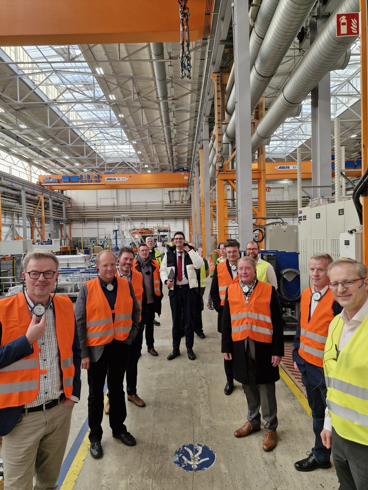 Diskussion beim Wirtschaftsdialog bei ENERCON